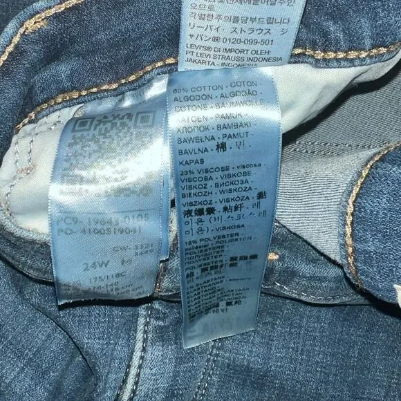 Levi's Plus Size 311 Shaping Skinny Jeans- Size 24W - Picture 6 of 8